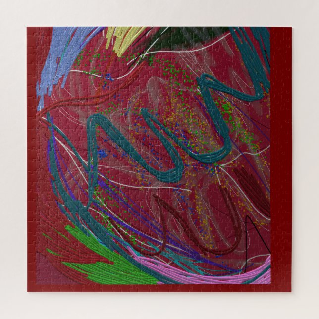 Quebra-cabeça de Amor Abstrato  (Vertical)