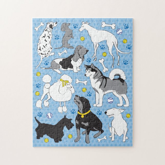 quebra-cabeça de anéis de cães 11x14 para Pessoas  (Vertical)