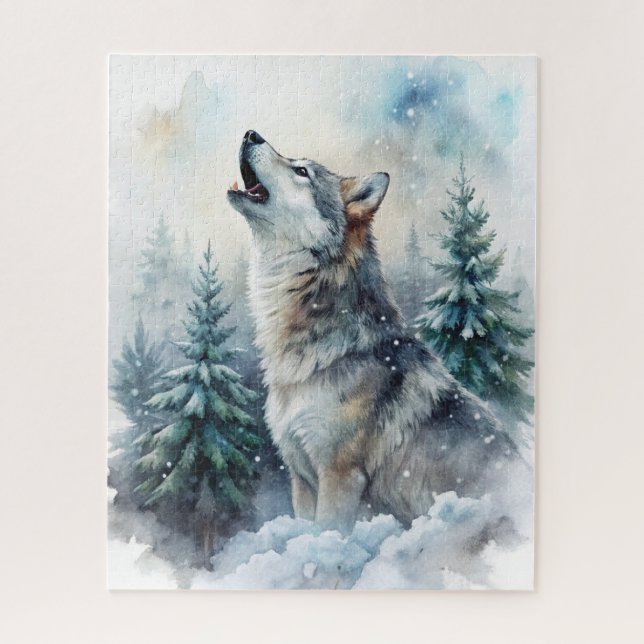 Quebra-cabeça de Animal na Neve (Vertical)