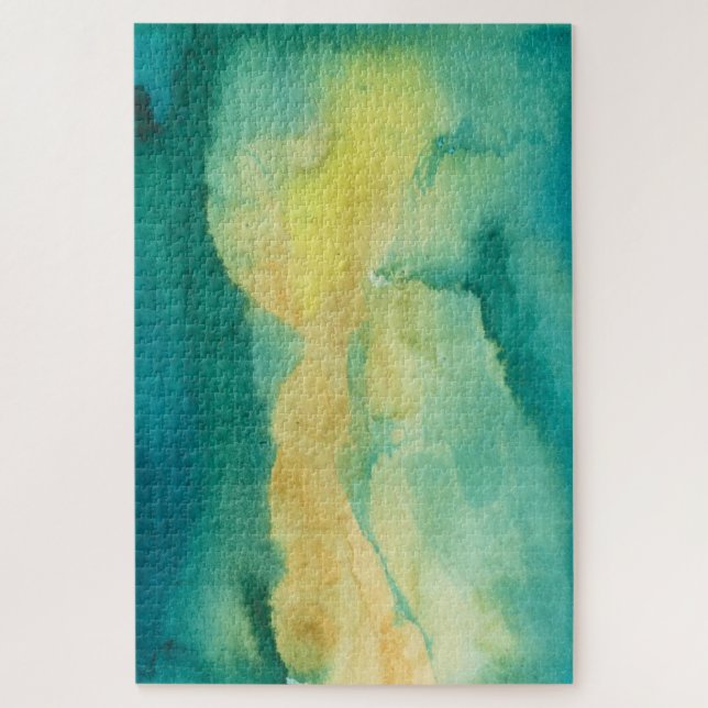 Quebra-cabeça de aquarela muito duro. (Vertical)