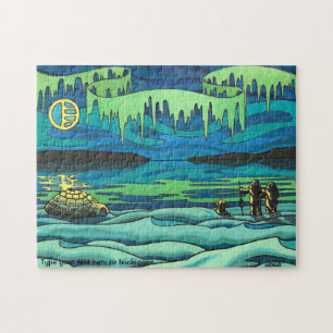 Quebra-cabeça de Arte Canadiana Personalizada Pais