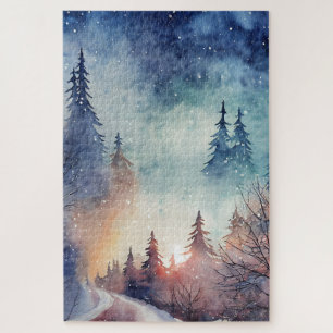 Quebra-cabeça de Arte da Cena de inverno