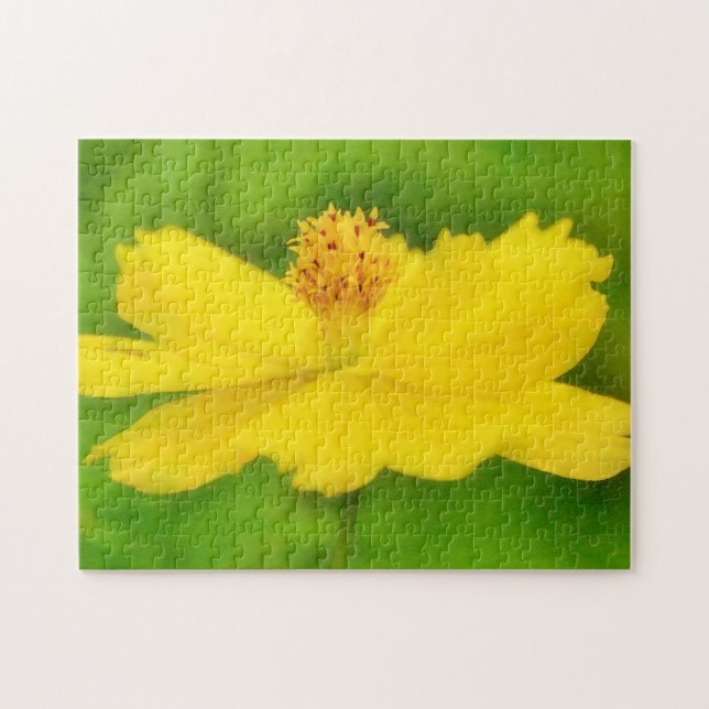 Quebra-cabeça de Arte de Flor Amarelo Grande Cosmo (Horizontal)