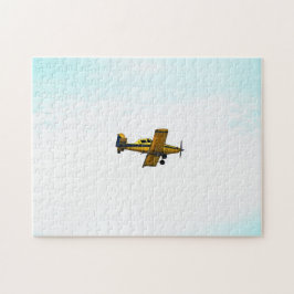 Quebra-cabeça de Arte do Avião Propulsor Amarelo