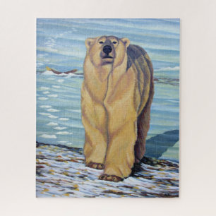 Quebra-cabeça de Arte do Urso Polar de Pintura Que