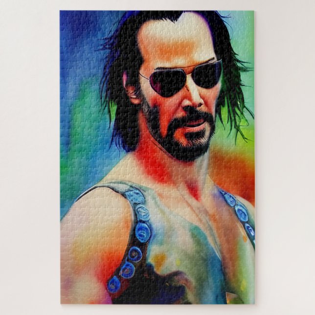 Quebra-cabeça de Arte do Ventilador - Keanu Reeves (Vertical)
