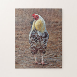 Quebra-cabeça de Arte em Frango de Fazenda Livre d