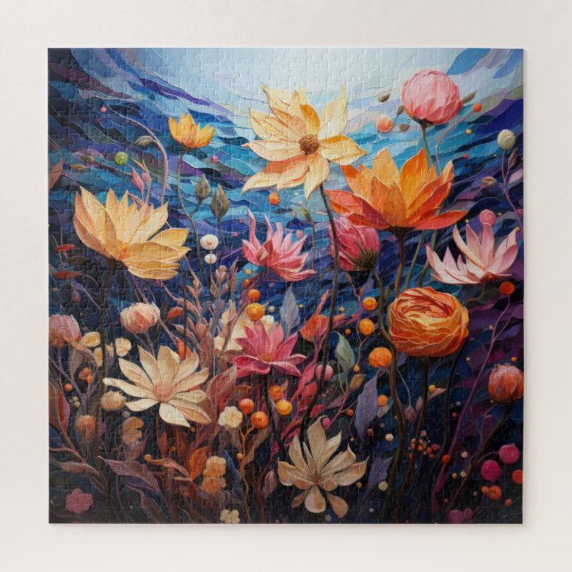 Quebra-cabeça de Arte Flor (Vertical)