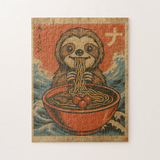 Quebra-cabeça de Arte Japonesa Vintage de Ramen de