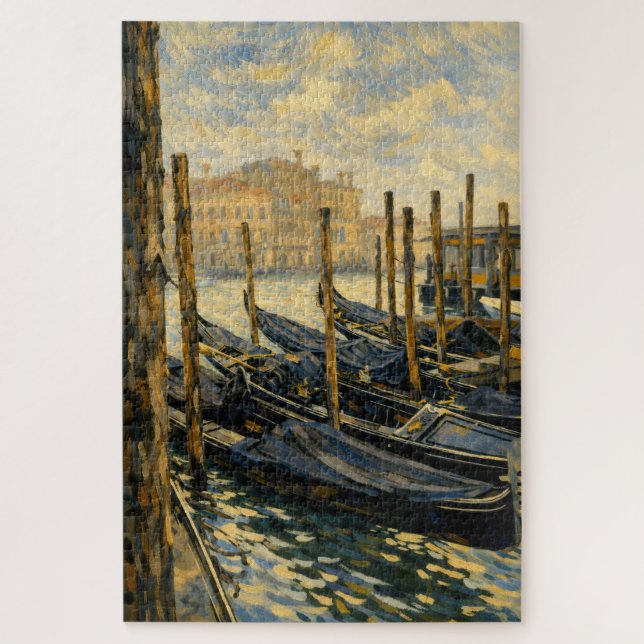 Quebra-cabeça de Arte no Estilo Van Gogh da Gondol (Vertical)
