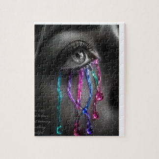 Quebra-Cabeça de Arte Ocular Gótico Lágrimas Preci