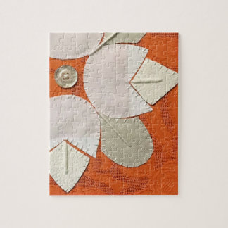 Quebra-cabeça de Arte Única - Geometria Laranja Nº