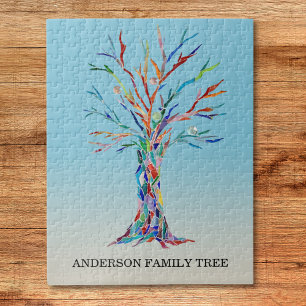 Quebra-cabeça de árvore da família personalizada