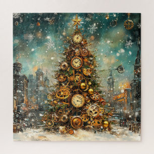 Quebra-cabeça de Árvore de Natal Steampunk