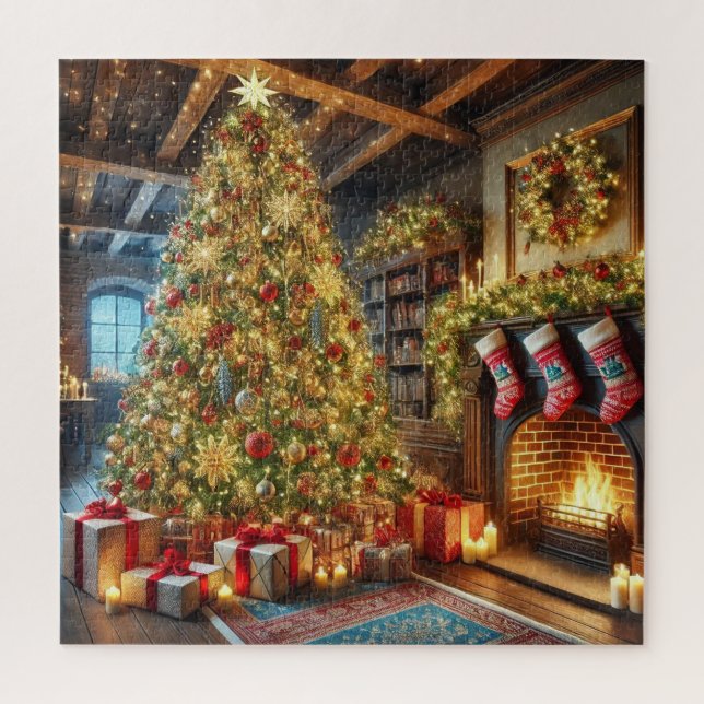 Quebra-cabeça de Árvore Natal (Vertical)