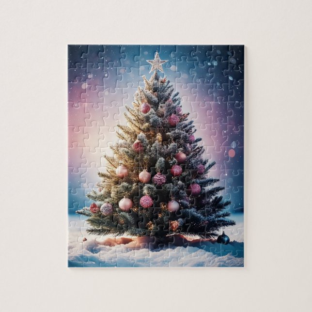 Quebra-cabeça de Árvore Natal (Vertical)