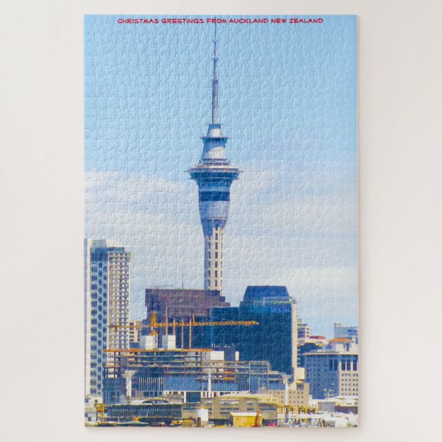 Quebra-cabeça de Auckland Nova Zelândia (Vertical)