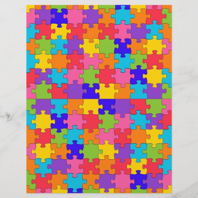 quebra-cabeça de autismo (Frente)