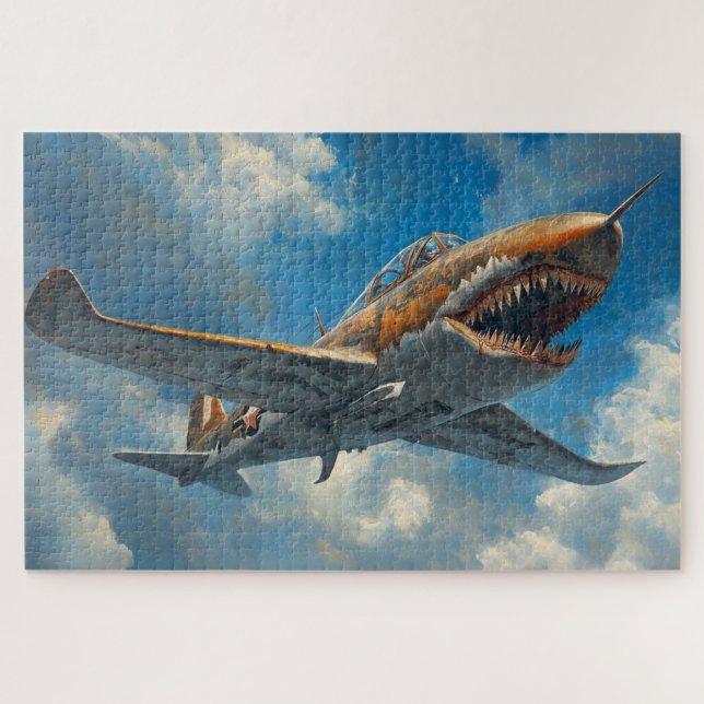 Quebra-cabeça de avião de tubarão (Horizontal)