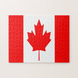 Quebra-cabeça de bandeira do Canadá