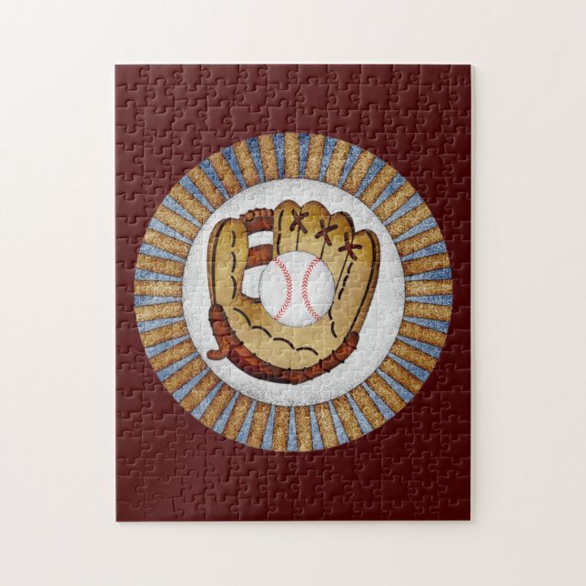 Quebra-cabeça de Baseball Glove Jigsee - Jogos Tem (Vertical)