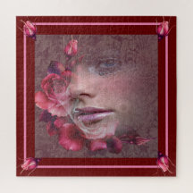 Quebra-cabeça de Beleza Colorida rosa