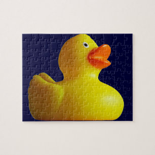 Quebra-cabeça de borracha amarelo de Duckie