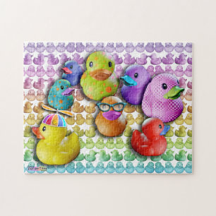 Quebra-cabeça de borracha de Duckies