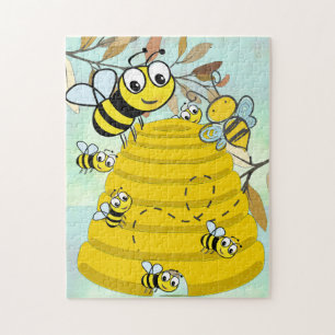 Quebra-cabeça de Bumble Bees e Hive Photo