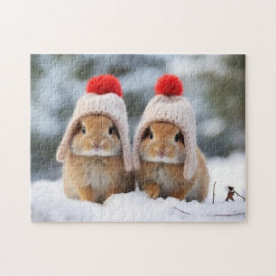 Quebra-cabeça de Bunnies de Neve