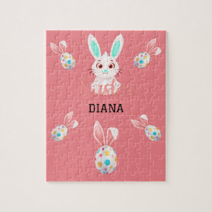 quebra-cabeça DE BUNNY COM OVOS E NOME ESPECIFICAD