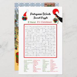 Quebra-cabeça de Busca de Palavras em Português de