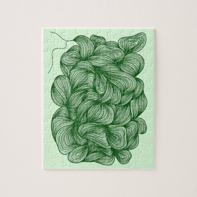 Quebra-cabeça de cabelo verde grande (Vertical)