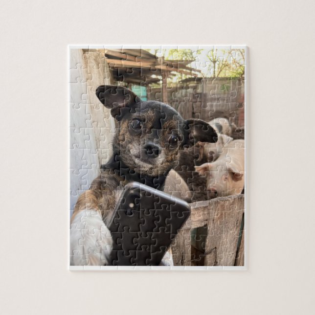 Quebra-cabeça de Cachorro Chihuahua Engraçado da F (Vertical)