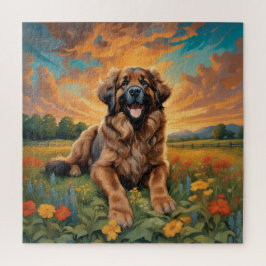 Quebra-cabeça de Cachorro Leonberger para Amantes 