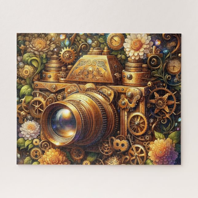 Quebra-cabeça de Câmera Steampunk (Horizontal)
