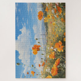 Quebra-cabeça de campo de flores, 1014 pcs. 30"x20