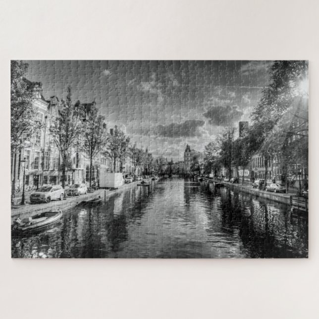 quebra-cabeça de canal amsterdam (Horizontal)