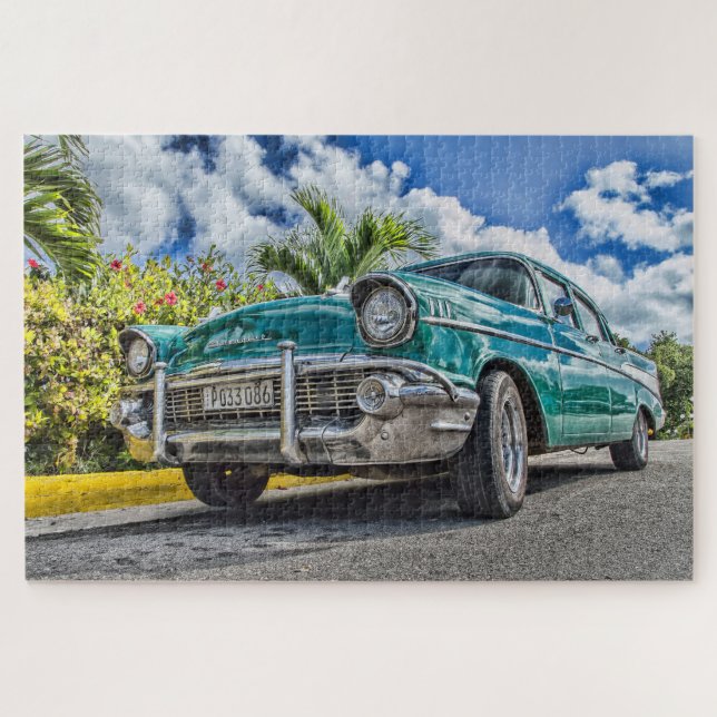 Quebra-cabeça de Carro Antigo (Horizontal)