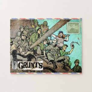 quebra-cabeça de cartão postal Grunts de Tempo