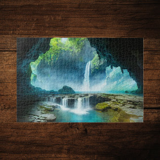 Quebra-cabeça de cascata vibrante