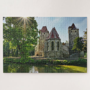 quebra-cabeça de castelo medieval