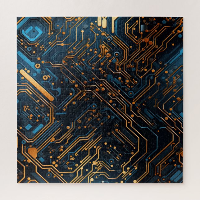 Quebra-cabeça de circuito eletrônico (Vertical)