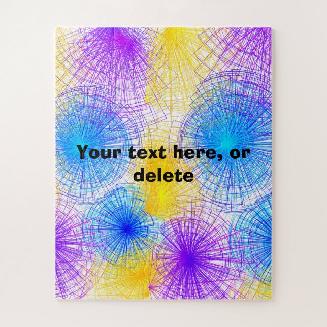 Quebra-cabeça de Círculos Espirais legal (Vertical)