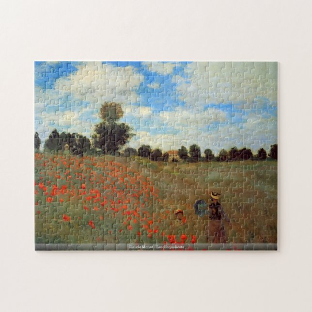 Quebra-cabeça de Claude Monet - de Les Coquelicots (Horizontal)