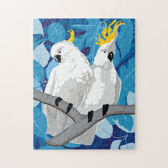 quebra-cabeça de Cockatoo 11x14 para Pessoas cegas (Vertical)