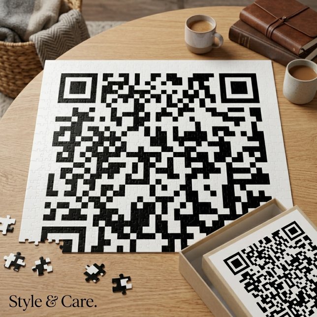 Quebra-cabeça de Código QR – Adicione Apenas o Seu (QR Code Jigsaw Puzzle – Add Your Web Address Only)