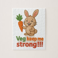 Quebra-cabeça de Coelho com vegie