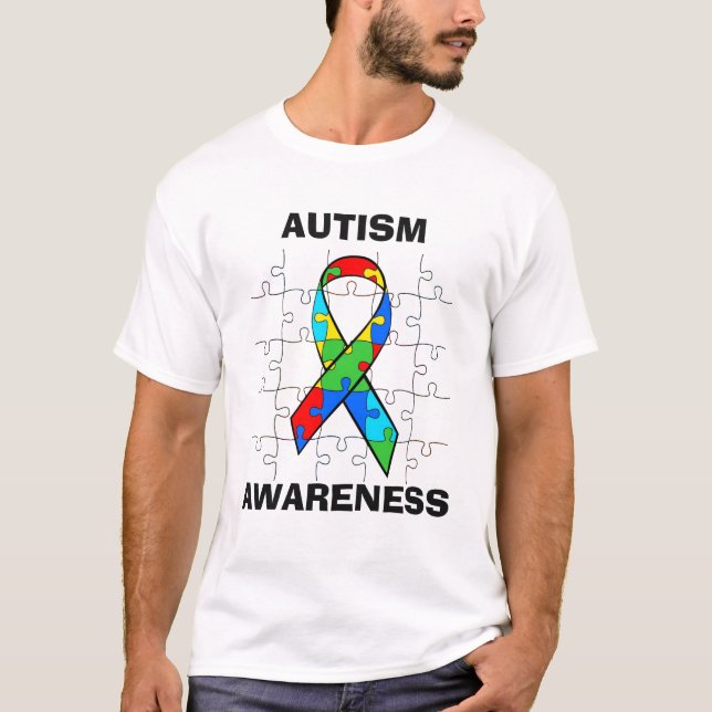 Quebra-cabeça de Consciência Autismo Parte Camisa  (Frente)