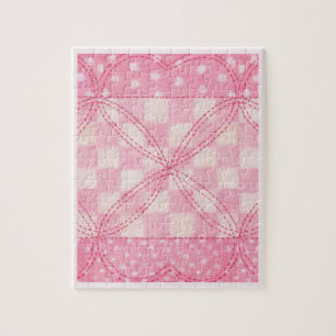 Quebra-cabeça DE CORAÇÃO DE TINTA 8x10 / Rosa